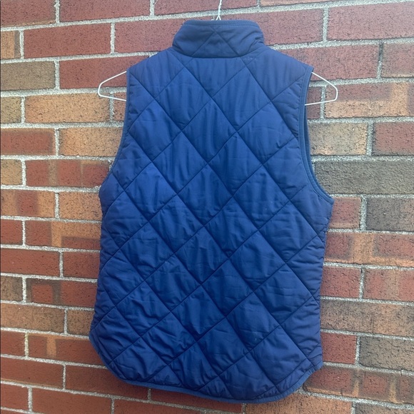 J.Crew Quilted Puffer Vest – Navy Blue – Size Small - Picture 2 of 4